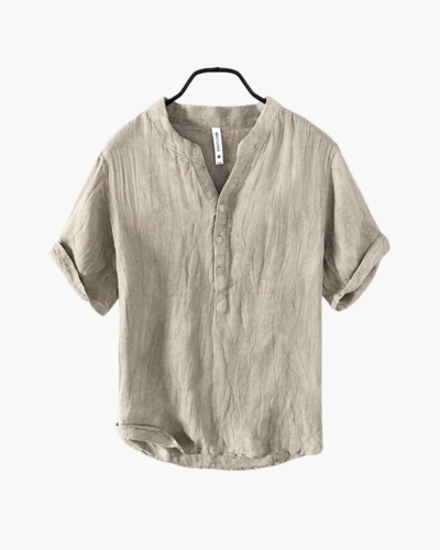 Premium Linen Pullover Shirt